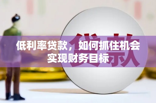 水里低利率贷款，如何抓住机会实现财务目标