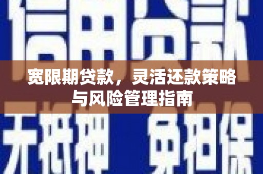 水里宽限期贷款，灵活还款策略与风险管理指南