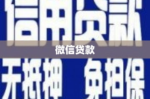 水里微信贷款