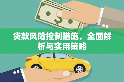 水里贷款风险控制措施，全面解析与实用策略
