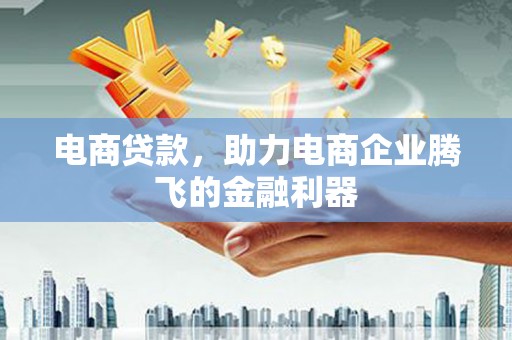 水里电商贷款，助力电商企业腾飞的金融利器