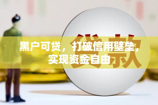 水里黑户可贷，打破信用壁垒，实现资金自由