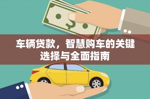 水里车辆贷款，智慧购车的关键选择与全面指南