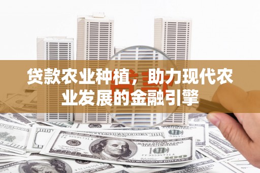 水里贷款农业种植，助力现代农业发展的金融引擎