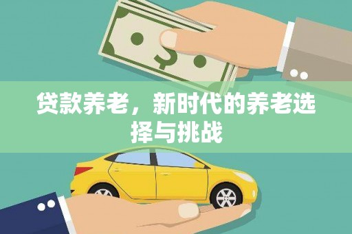 水里贷款养老，新时代的养老选择与挑战