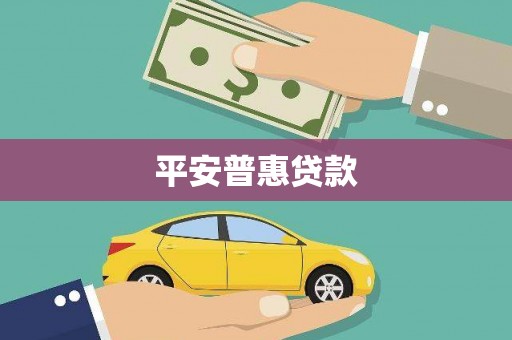 水里平安普惠贷款