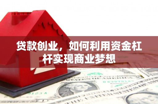 水里贷款创业，如何利用资金杠杆实现商业梦想