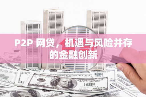 水里P2P 网贷，机遇与风险并存的金融创新