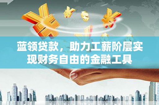 水里蓝领贷款，助力工薪阶层实现财务自由的金融工具