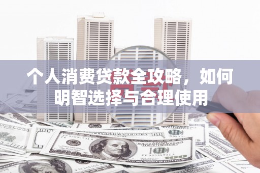 水里个人消费贷款全攻略，如何明智选择与合理使用