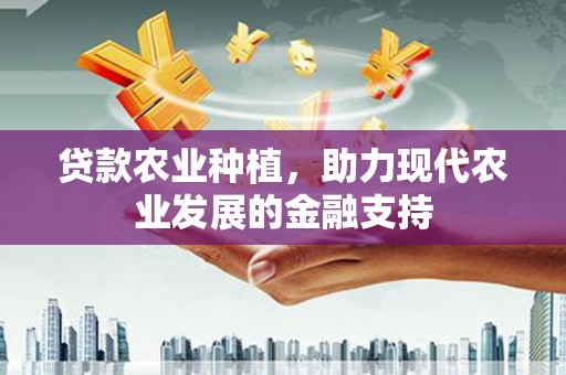 水里贷款农业种植，助力现代农业发展的金融支持